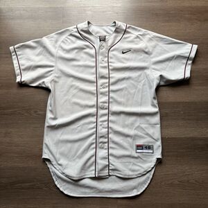 VTG 90s Nike‎ Minnesota Golden Gophers Gray Blank Baseball Jersey Size 48 USA